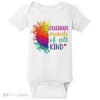 Celebrate Minds Of All Kind Neurodiversity Brain Baby Bodysuit thumb 0