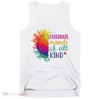 Celebrate Minds Of All Kind Neurodiversity Brain Tank Top thumb 0