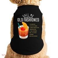 Call Me Old Fashioned Whiskey Cocktail Drinking Doggie Tank thumb 0