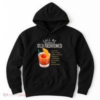 Call Me Old Fashioned Whiskey Cocktail Drinking Hoodie thumb 0