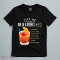 Call Me Old Fashioned Whiskey Cocktail Drinking T-Shirt thumb 5