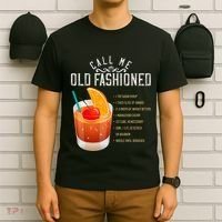 Call Me Old Fashioned Whiskey Cocktail Drinking T-Shirt thumb 6