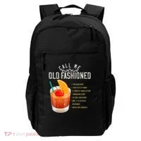 Call Me Old Fashioned Whiskey Cocktail Drinking Backpack thumb 0