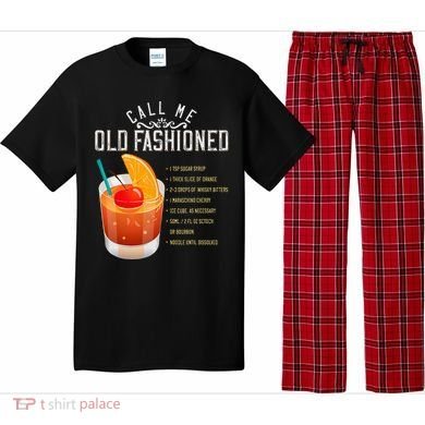 Call Me Old Fashioned Whiskey Cocktail Drinking Pajama Set
