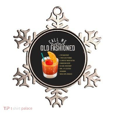 Call Me Old Fashioned Whiskey Cocktail Drinking Ornament