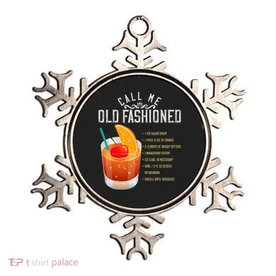 Call Me Old Fashioned Whiskey Cocktail Drinking Ornament
