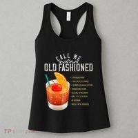 Call Me Old Fashioned Whiskey Cocktail Drinking Women's Tank Top thumb 3