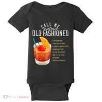Call Me Old Fashioned Whiskey Cocktail Drinking Baby Bodysuit thumb 0