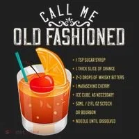 Call Me Old Fashioned Whiskey Cocktail Drinking Hat thumb 2