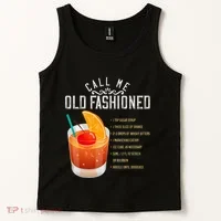 Call Me Old Fashioned Whiskey Cocktail Drinking Tank Top thumb 2