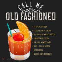 Call Me Old Fashioned Whiskey Cocktail Drinking Golf Towel thumb 3