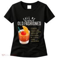 Call Me Old Fashioned Whiskey Cocktail Drinking Women's T-Shirt thumb 0