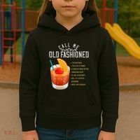 Call Me Old Fashioned Whiskey Cocktail Drinking Kids Hoodie thumb 3