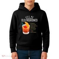 Call Me Old Fashioned Whiskey Cocktail Drinking Kids Hoodie thumb 4