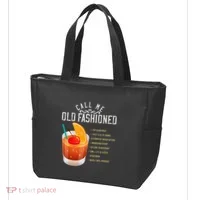 Call Me Old Fashioned Whiskey Cocktail Drinking Tote Bag thumb 3