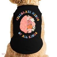 Celebrate Minds Of All Kinds Floral Brain Doggie Tank thumb 0