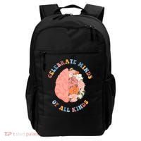 Celebrate Minds Of All Kinds Floral Brain Backpack thumb 0