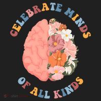 Celebrate Minds Of All Kinds Floral Brain Beanie thumb 2