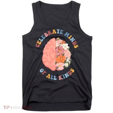 Celebrate Minds Of All Kinds Floral Brain Tank Top