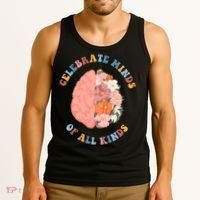 Celebrate Minds Of All Kinds Floral Brain Tank Top thumb 3