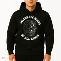 Celebrate Minds Of All Kinds Floral Brain Hoodie thumb 2