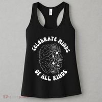 Celebrate Minds Of All Kinds Floral Brain Women's Tank Top thumb 3