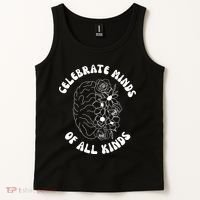 Celebrate Minds Of All Kinds Floral Brain Tank Top thumb 2