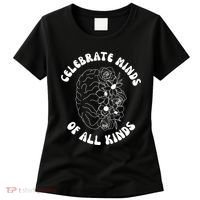 Celebrate Minds Of All Kinds Floral Brain Women's T-Shirt thumb 0