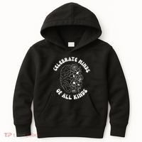 Celebrate Minds Of All Kinds Floral Brain Kids Hoodie thumb 0