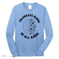 Celebrate Minds Of All Kinds Floral Brain Long Sleeve Shirt thumb 0