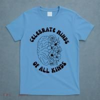Celebrate Minds Of All Kinds Floral Brain T-Shirt thumb 4