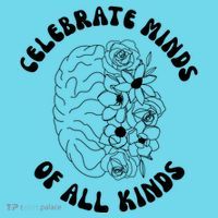 Celebrate Minds Of All Kinds Floral Brain Button thumb 1