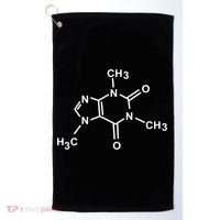Caffeine Molecule Organic Chemistry Coffee Meaningful Gift Golf Towel thumb 0