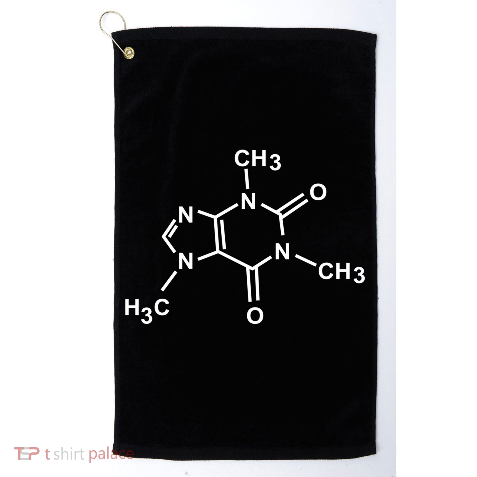Caffeine Molecule Organic Chemistry Coffee Meaningful Gift Golf Towel