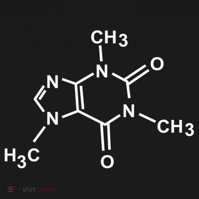 Caffeine Molecule Organic Chemistry Coffee Meaningful Gift Women's Crop Top Tee