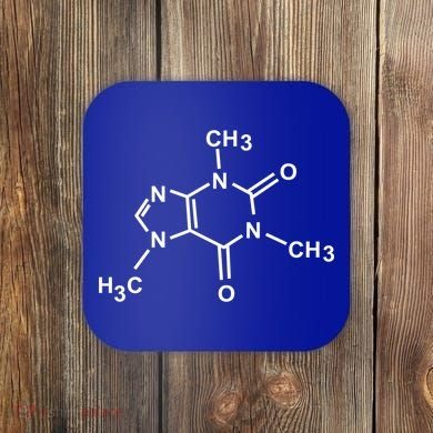 Caffeine Molecule Organic Chemistry Coffee Meaningful Gift Coaster