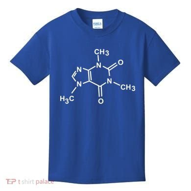 Caffeine Molecule Organic Chemistry Coffee Meaningful Gift Kids T-Shirt