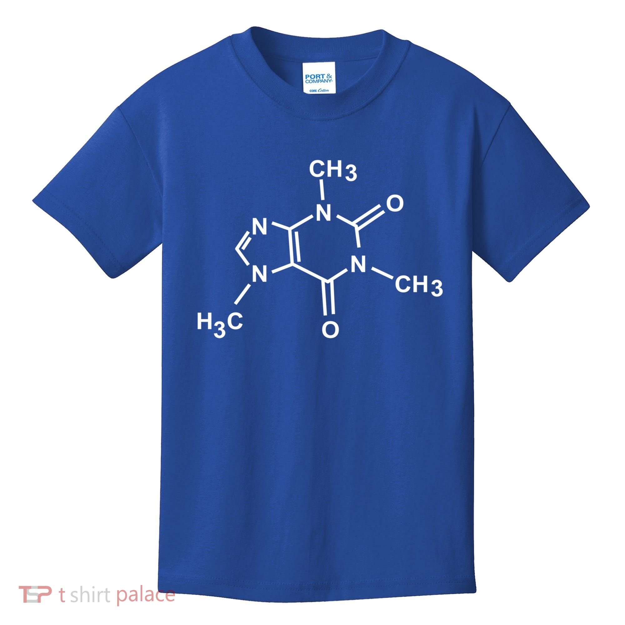 Caffeine Molecule Organic Chemistry Coffee Meaningful Gift Kids T-Shirt