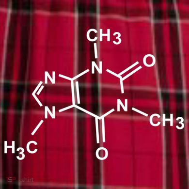 Caffeine Molecule Organic Chemistry Coffee Meaningful Gift Women's Flannel Plaid Pajama Pants