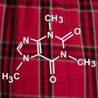 Caffeine Molecule Organic Chemistry Coffee Meaningful Gift Women's Flannel Plaid Pajama Pants thumb 2
