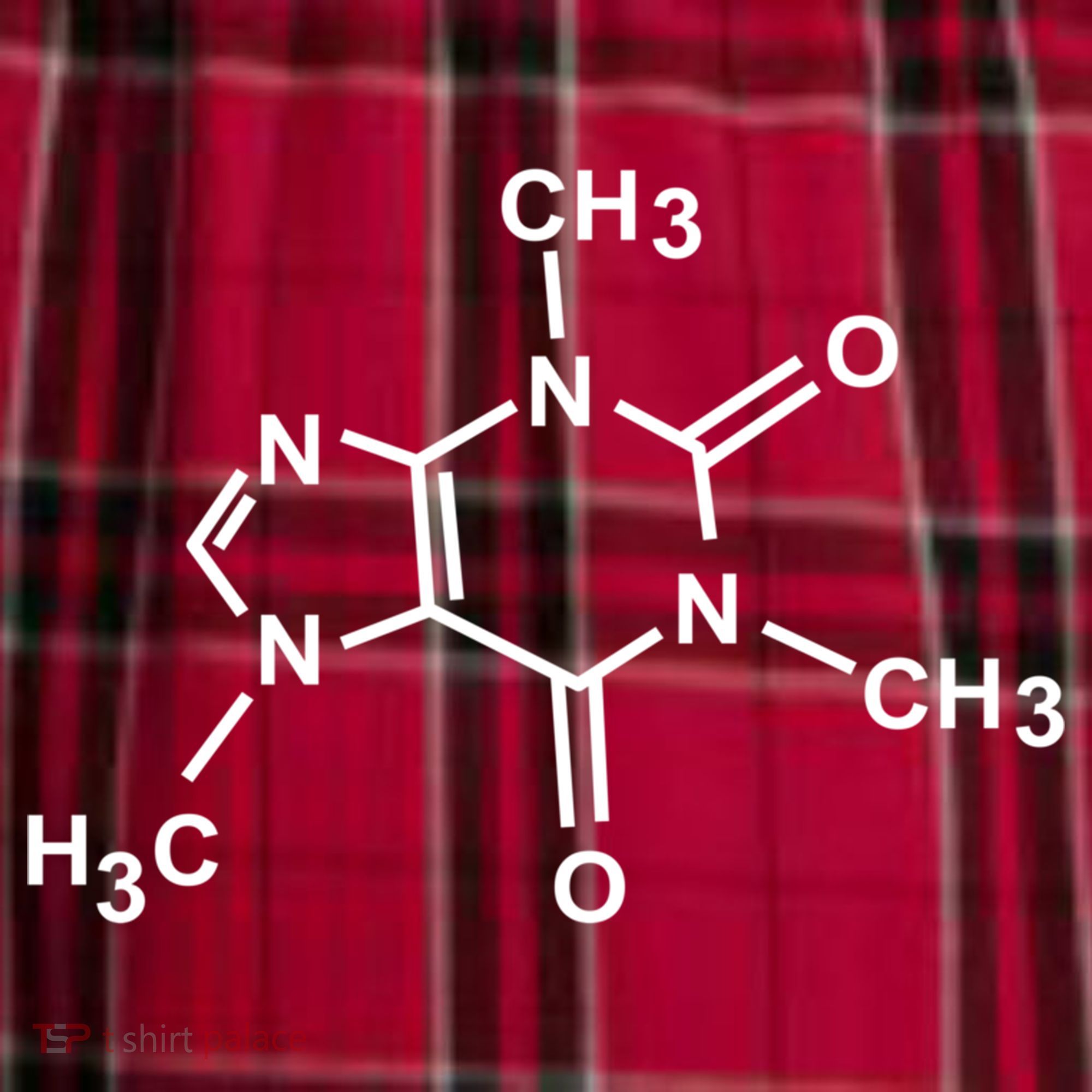 Caffeine Molecule Organic Chemistry Coffee Meaningful Gift Women's Flannel Plaid Pajama Pants
