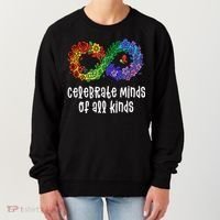 Celebrate Minds Of All Kinds Neurodiversity Autism Women's Sweatshirt thumb 0