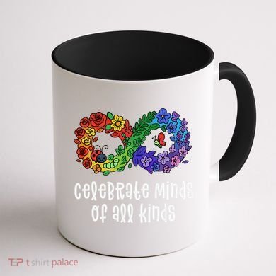 Celebrate Minds Of All Kinds Neurodiversity Autism Coffee Mug back