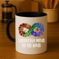 Celebrate Minds Of All Kinds Neurodiversity Autism Coffee Mug thumb 4