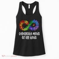 Celebrate Minds Of All Kinds Neurodiversity Autism Women's Tank Top thumb 0