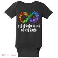 Celebrate Minds Of All Kinds Neurodiversity Autism Baby Bodysuit thumb 0