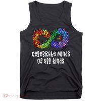 Celebrate Minds Of All Kinds Neurodiversity Autism Tank Top thumb 0