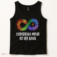 Celebrate Minds Of All Kinds Neurodiversity Autism Tank Top thumb 2