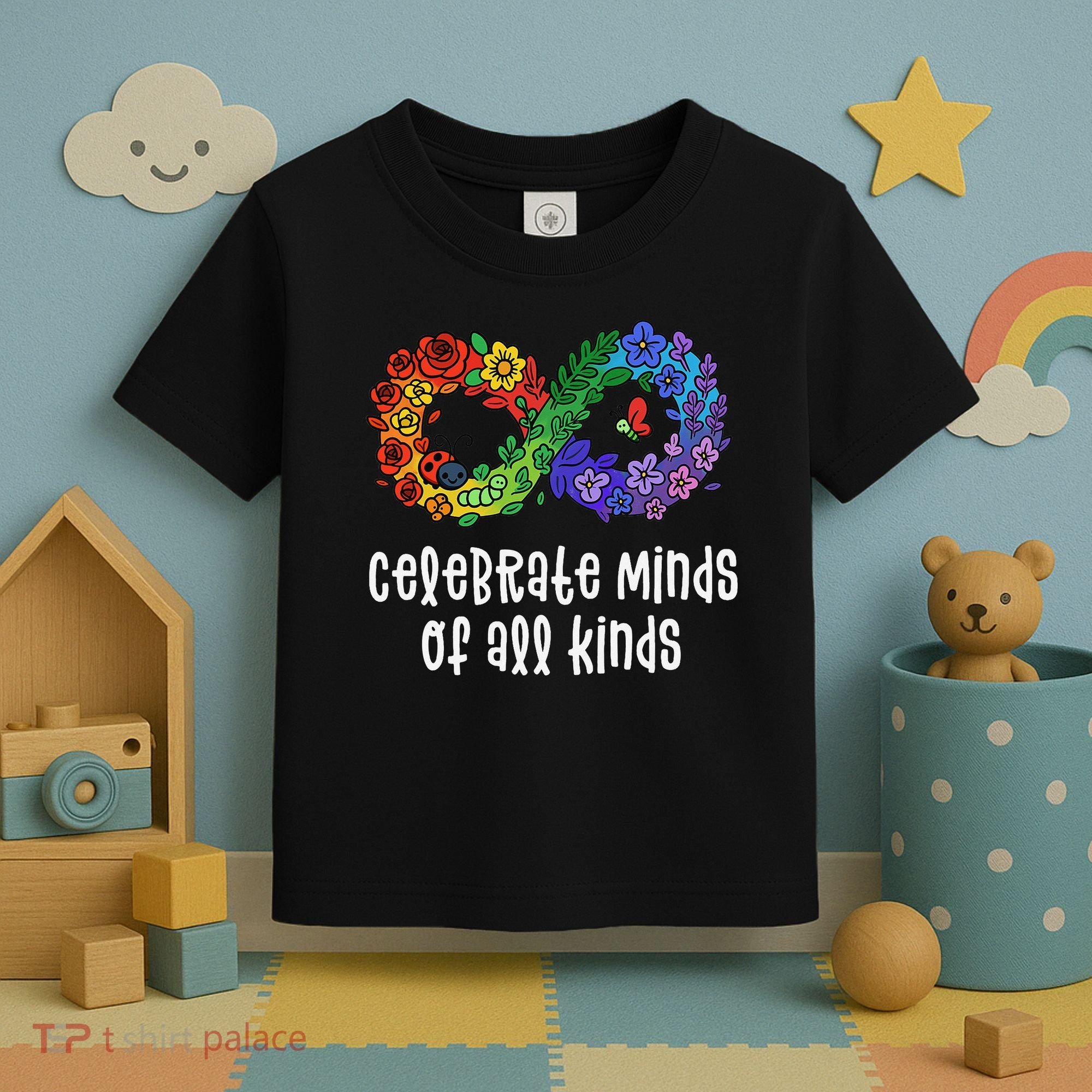 Celebrate Minds Of All Kinds Neurodiversity Autism Toddler T-Shirt