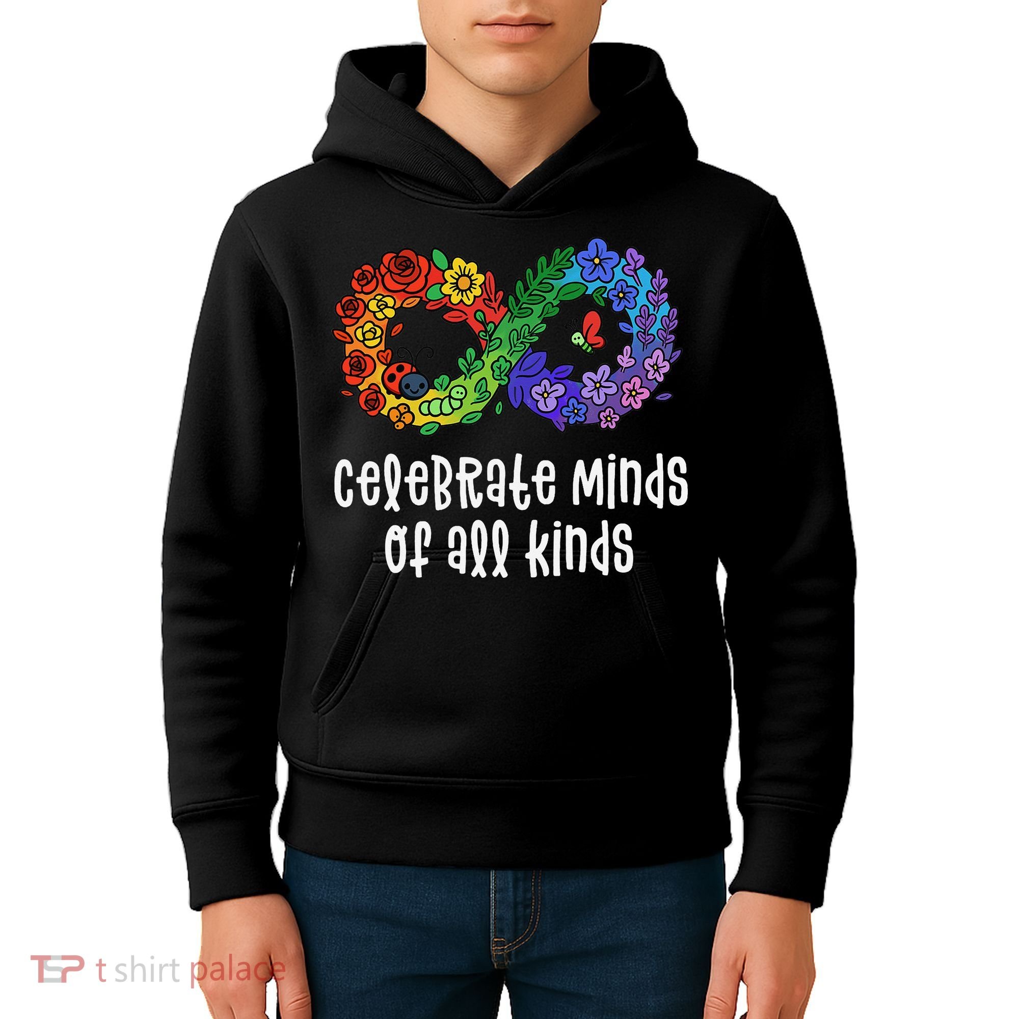 Celebrate Minds Of All Kinds Neurodiversity Autism Kids Hoodie